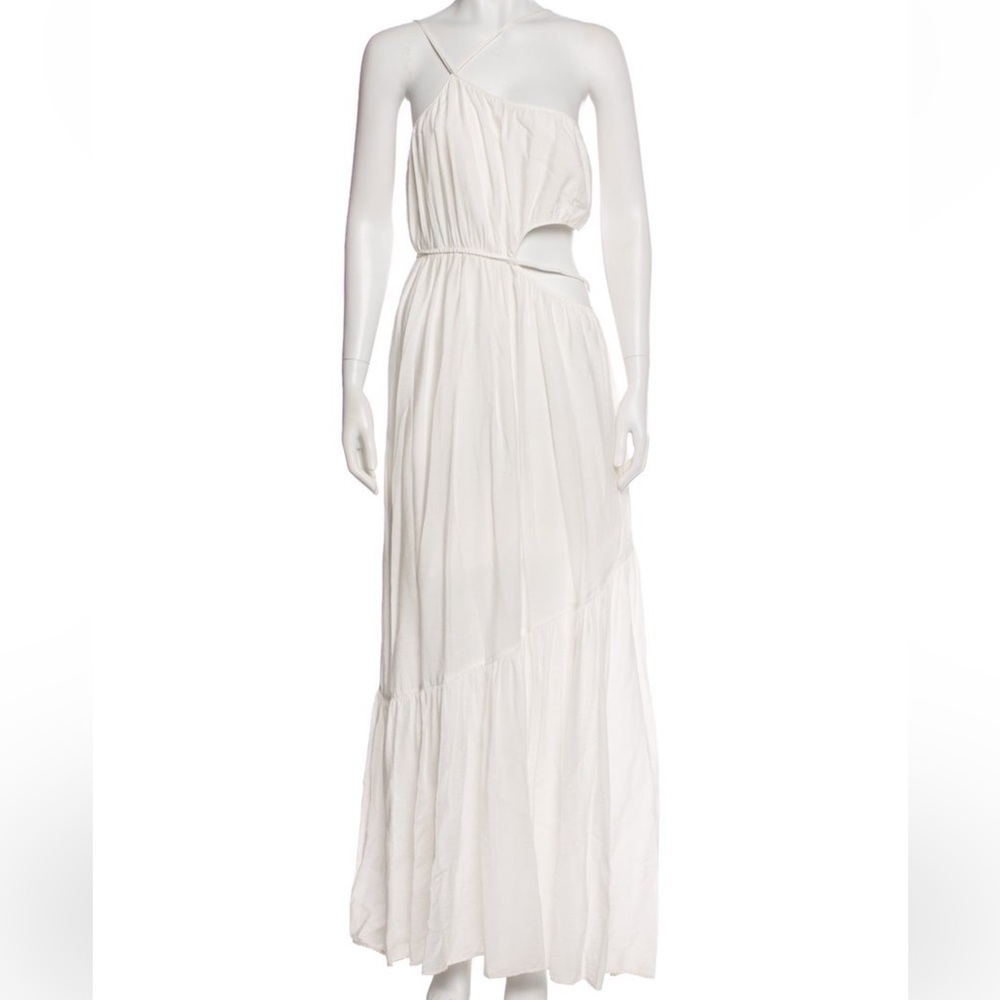 Jonathan Simkhai One Shoulder White Maxi Dress